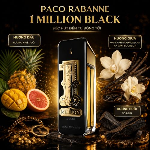 Nước Hoa Paco Rabanne 1 Million Black EDP 100ml Chính Hãng 12 Nước Hoa Paco Rabanne 1 Million Black EDP