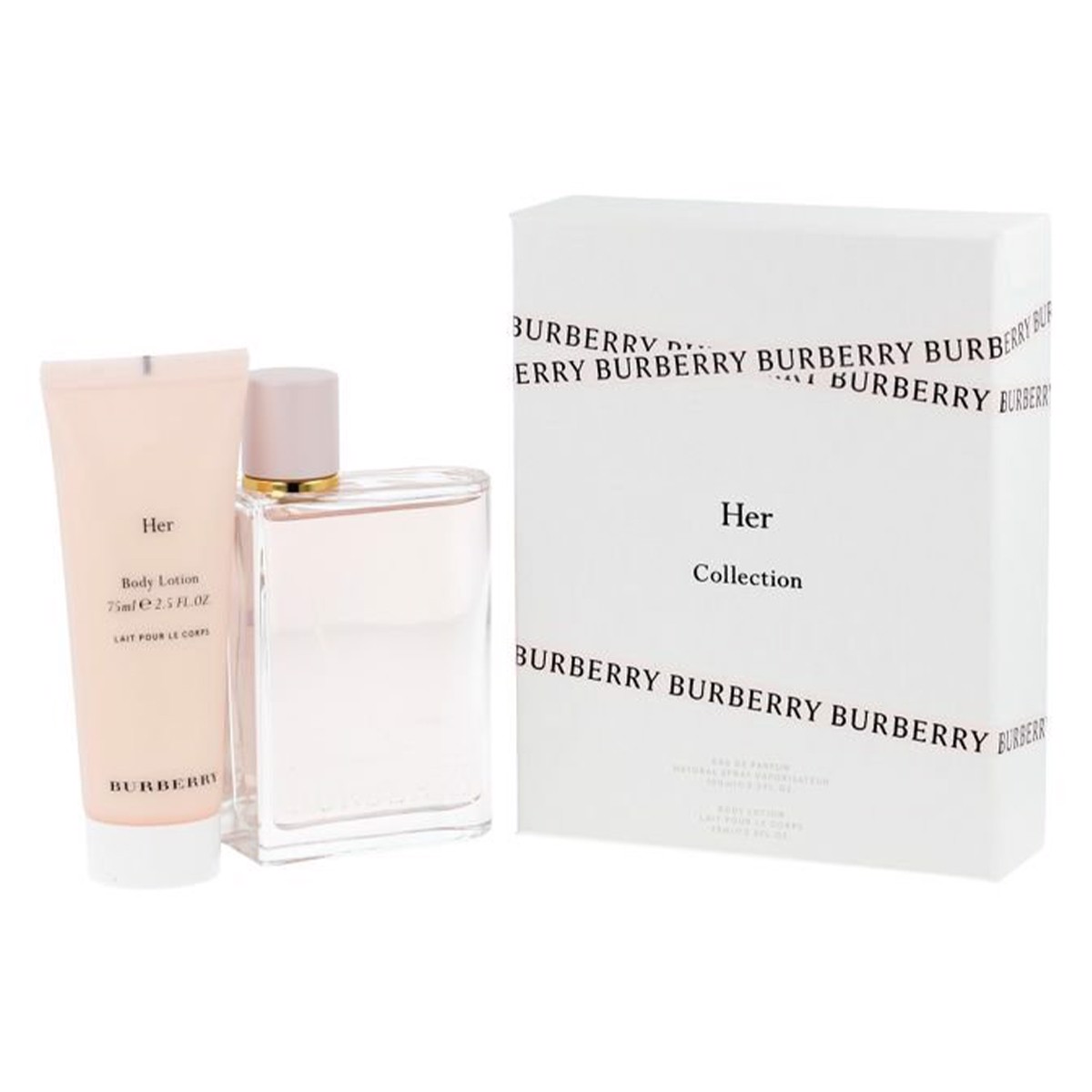 Gift Set Burberry Her EDP 2pcs ( EDP 100ml & Body Lotion Dưỡng da 75ml )  Chính Hãng - Y Perfume
